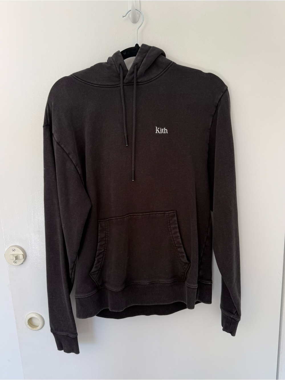 Kith Charocoal Logo Pullover Hoodie